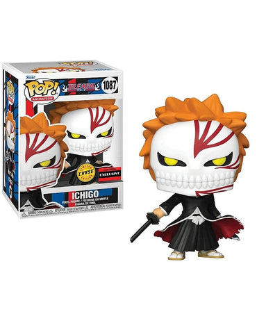 Funko Pop Bundle Bleach Ichigo Bankai Tensa Zangetsu Vinyl Figure Common + Chase (AAA Anime Exclusive)