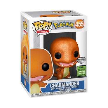 Pop! Pokemon 455- Charmander Diamond Glitter Vinyl Figure (2021 Spring Convention Exclusive) FUNKO