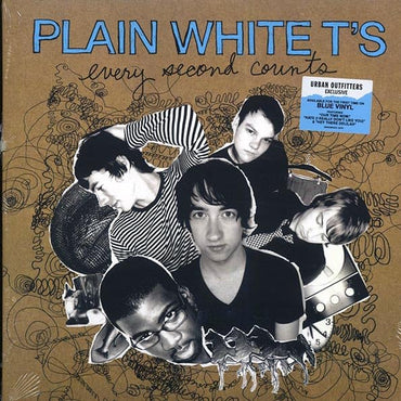 PLAIN WHITE T'S : EVERY SECOND COUNTS - NEW SEALED BLUE VINYL LP VINYL
