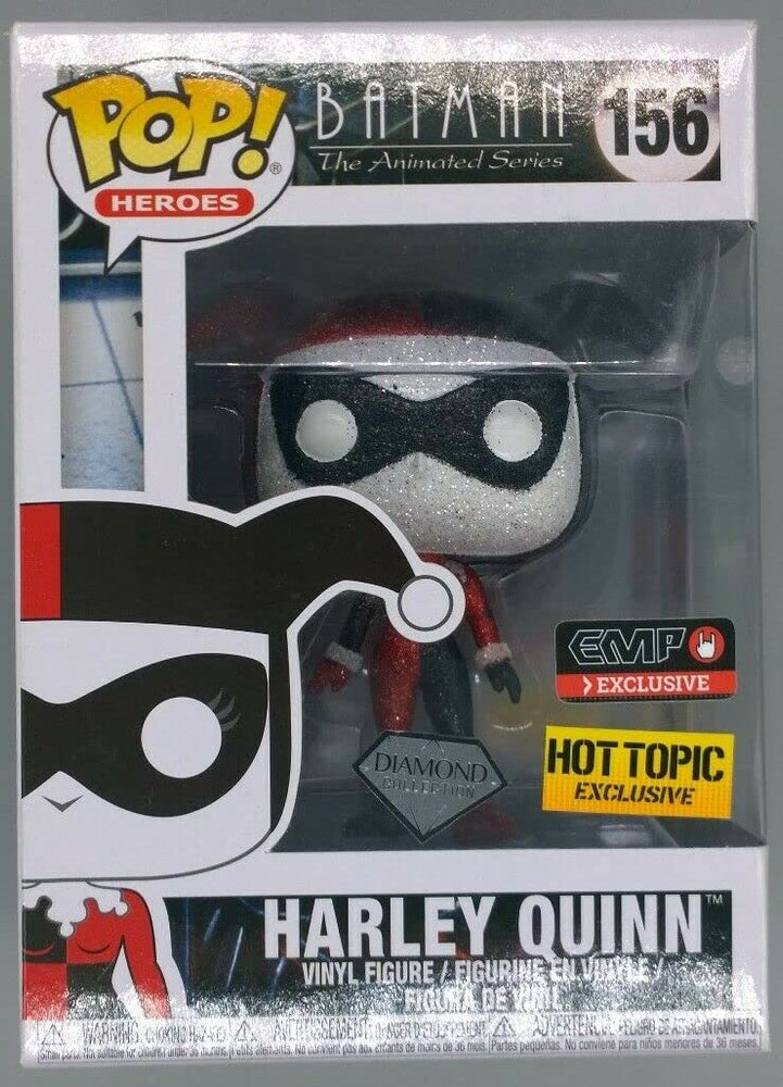 Funko Pop! DC Heroes Batman The Animated Series Harley Quinn #156 (Diamond Collection) - Funko - Harley Quinn - Collectible Vinyl Figure - Red and Blue - Multicolored FUNKO