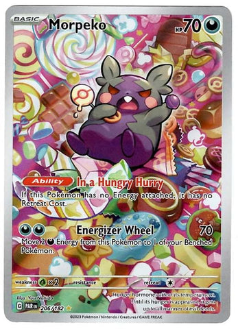 Pokemon - Morpeko 206/182 - Paradox Rift - Illustration Rare - Single Card