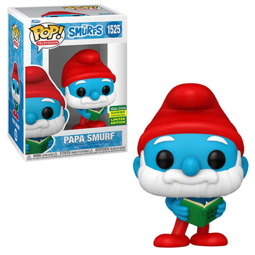 Pop! Television: The Smurfs - Papa Smurf with Magic Book (2024 SHARED EXCLUSIVE) FUNKO