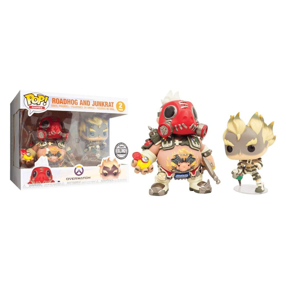 SDCC 2018 Blizzard Exclusive Roadhog and Junkrat 2 Pack Funko Pop Figure FUNKO