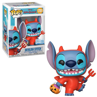 Funko Pop! Vinyl Figure Lilo & Stitch Devil Stitch #1701, Entertainment Earth Exclusive, Multicolor, 3.75 Inches FUNKO