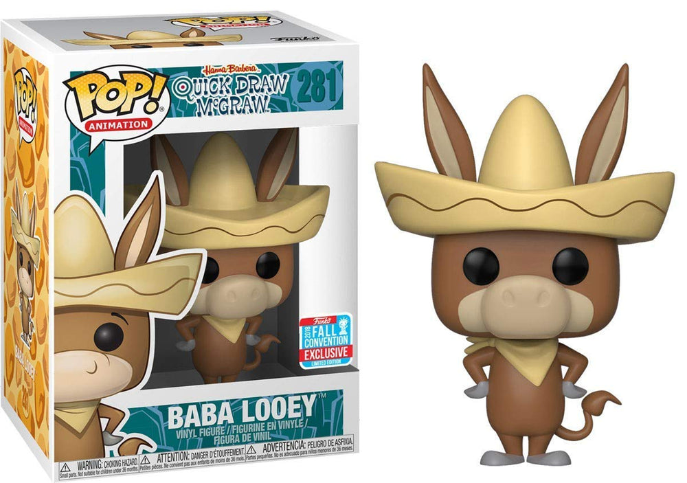 Hanna-Barbera Quick Draw McGraw Funko POP! Animation Baba Looey Exclusive Vinyl Figure #281 FUNKO