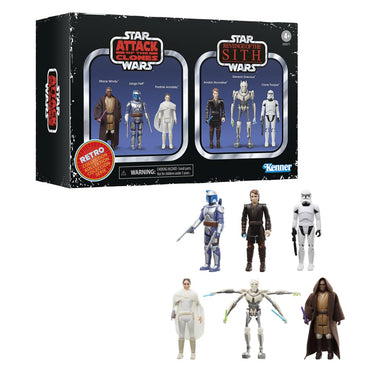 Star Wars The Retro Collection - Attack of the Clones Revenge of the Sith Collectible Figure Multipack FIGURE