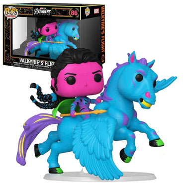 Funko POP! Rides Marvel Endgame Valyrie s Flight #86 [Blacklight] Exclusive FUNKO