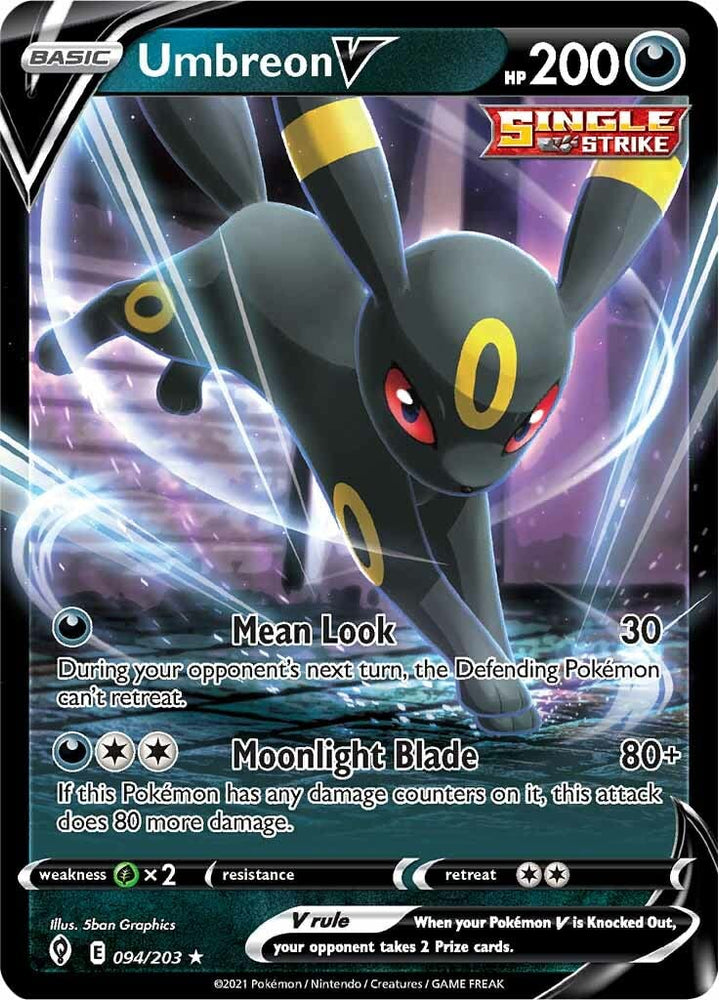 Umbreon V - 094/203 - Ultra Rare - Sword & Shield - Evolving Skies Pokémon