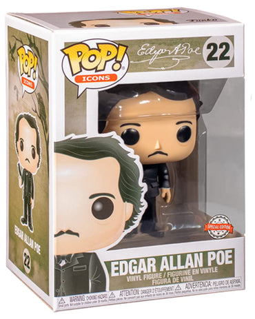 Funko Exclusive Pop! Vinyl - Edgar Allan Poe with Raven FUNKO