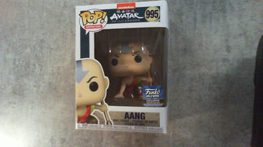 Funko POP! Animation #995 Avatar The Last Airbender - Aang (Crouching) Metallic Version - Funko Hollywood Exclusive FUNKO