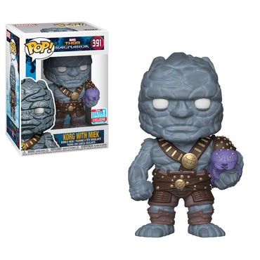 Funko POP! Bobble: Marvel: Thor Ragnarok: Korg w/Miek FUNKO