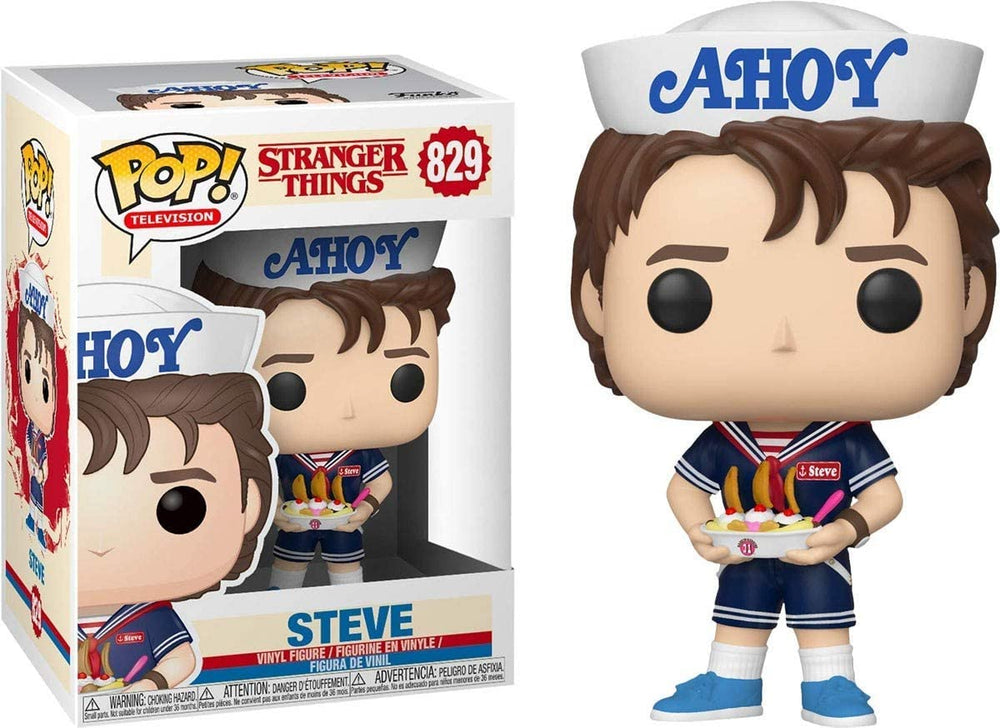 Funko Pop! Television: Stranger Things Steve with Hat & USS Butterscotch Exclusive FUNKO