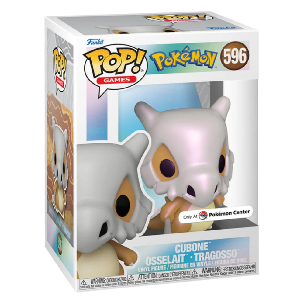 Pop Games: Cubone Pearlescent Pop Vinyl Figure Pokemon Center Exclusive FUNKO