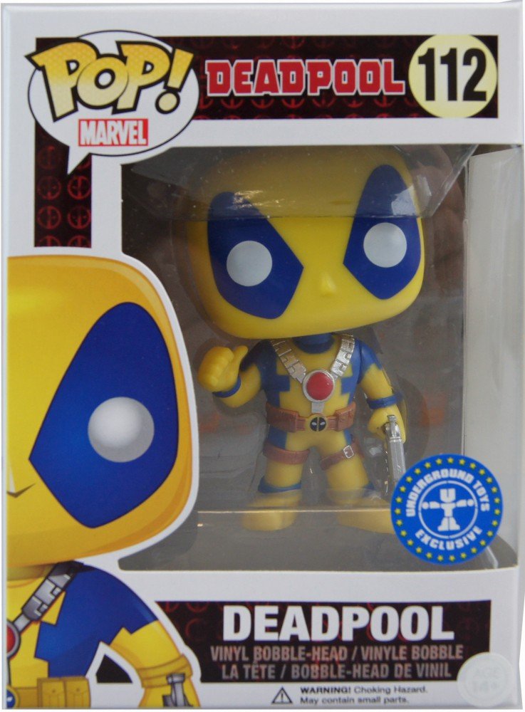 Funko POP Marvel: Deadpool Action Figure, Yellow/Blue FUNKO
