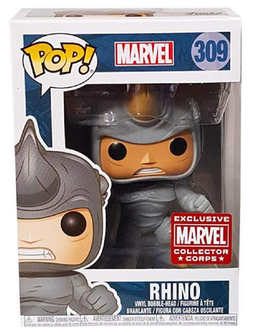 Funko Pop! Marvel Collector Corps Exclusive Rhino 309 Vinyl Figure