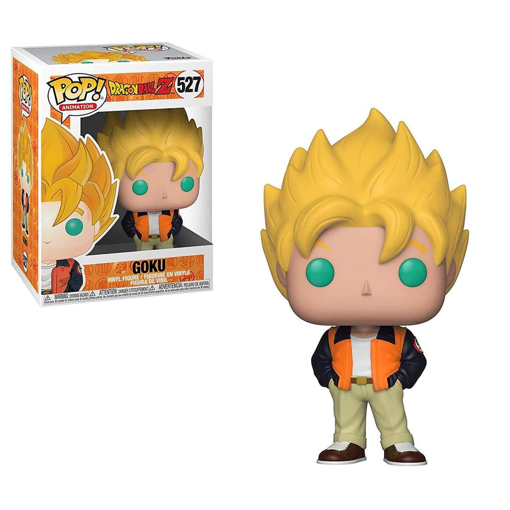 Funko Pop! Animation: Dragon Ball Z - Goku (Casual) Toy, Standard, Multicolor FUNKO