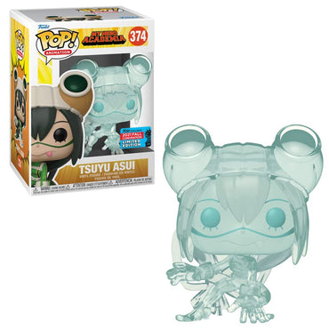 Funko POP! Animation: My Hero Academia - Tsuyu Asui (Translucent) 2021 Fall Convention Exclusive - Shared Sticker FUNKO