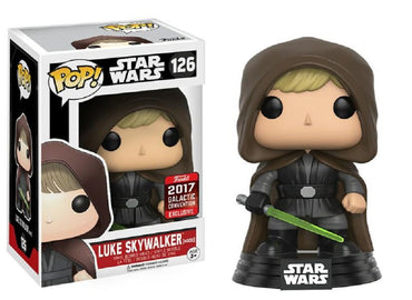 Funko Star Wars-Luke Skywalker (Hood) -2017 Galactic Convention Exclusive Figurine, Multicoloured, 9 cm, 11310 FUNKO