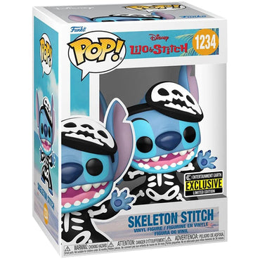 Funko Pop! Disney: Lilo & Stitch - Skeleton Stitch 1234 Special Edition, Common Multicolor Vinyl #1234 FUNKO