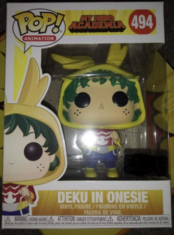 My Hero Academia Deku In Onesie Pop! Vinyl Figure #494 FUNKO