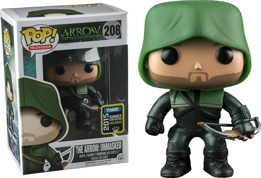Funko Pop! Television #208 Arrow The Arrow Unmasked (SDCC 2015 Exclusive) FUNKO
