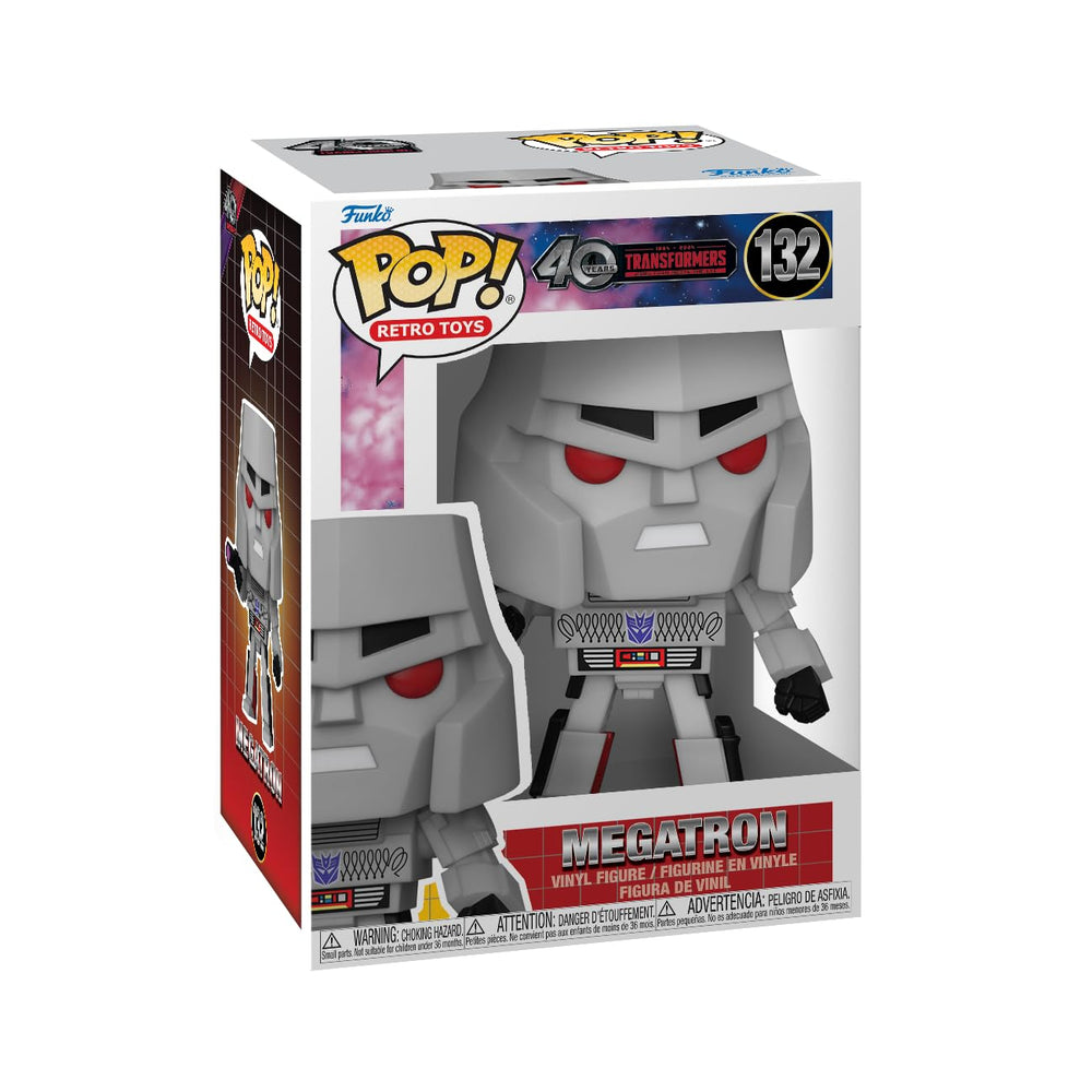 Funko Pop Retro Toys: Transformers: Generation 1-40th Anniversary, Megatron - Collectable Vinyl Figure - Gift Idea - Official Merchandise - Toys for Kids & Adults - Action/Adventure Fans FUNKO