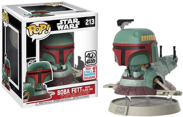 Funko POP! Star Wars Boba Fett with Slave One Exclusive Vinyl Bobble Head #213 FUNKO