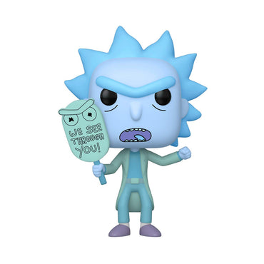 Funko Pop! Animation: Rick and Morty - Holgram Rick Clone Vinyl Figure, Glow in The Dark, Amazon Exclusive FUNKO