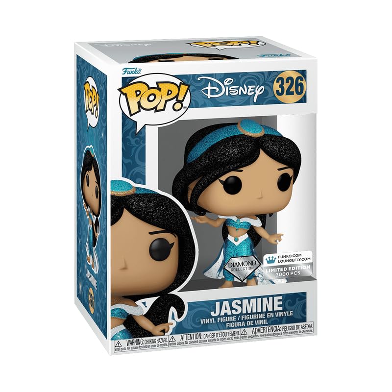 Funko Pop! Vinyl: Disney's Aladdin - Jasmine *Diamond Glitter Loungefly Shop Exclusive, 67816 FUNKO