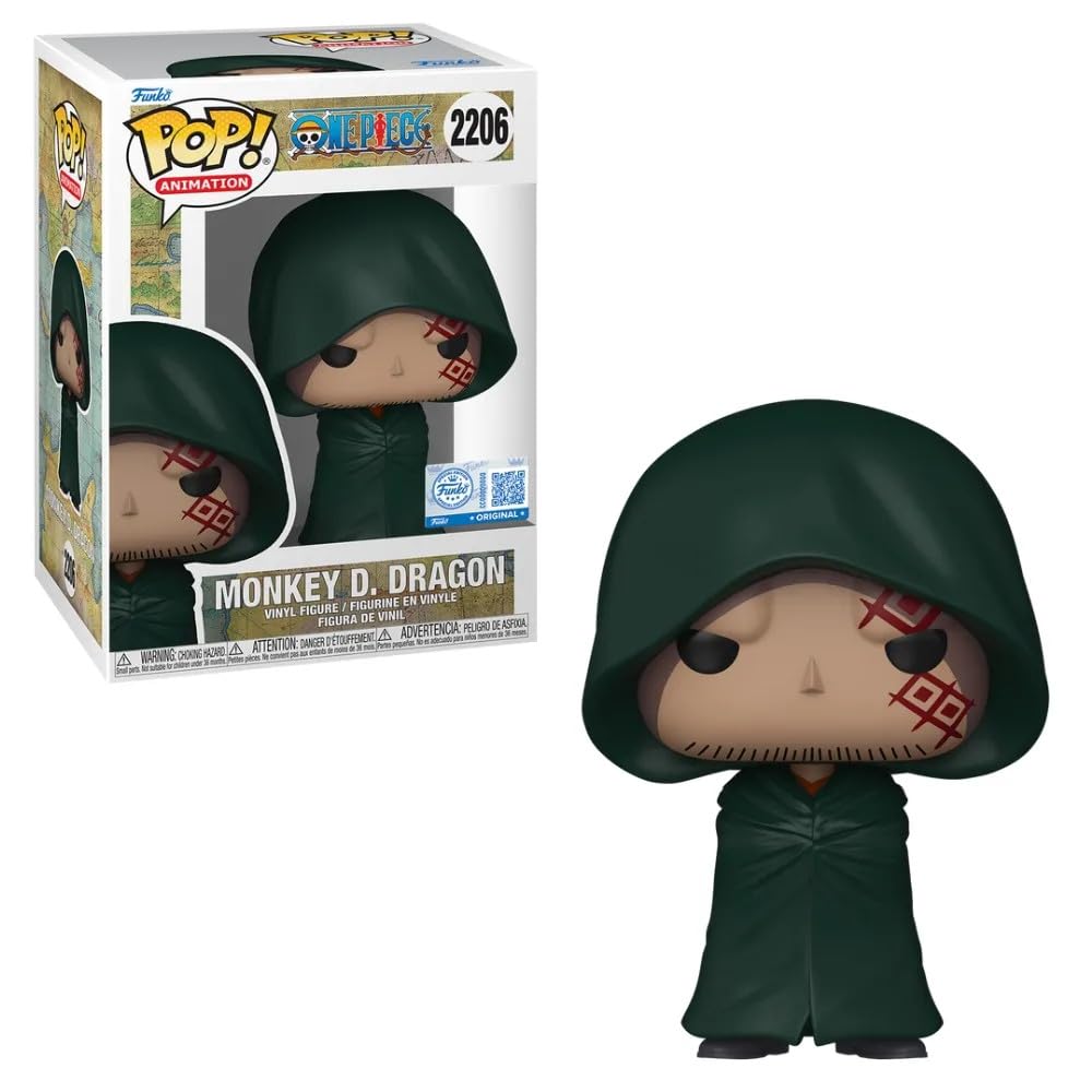 POP! Animation: One Piece - Monkey D. Dragon Chrono Toys Pre-Release Sticker with Protector FUNKO