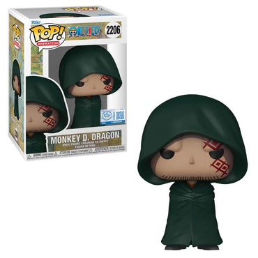 POP! Animation: One Piece - Monkey D. Dragon Chrono Toys Pre-Release Sticker with Protector FUNKO