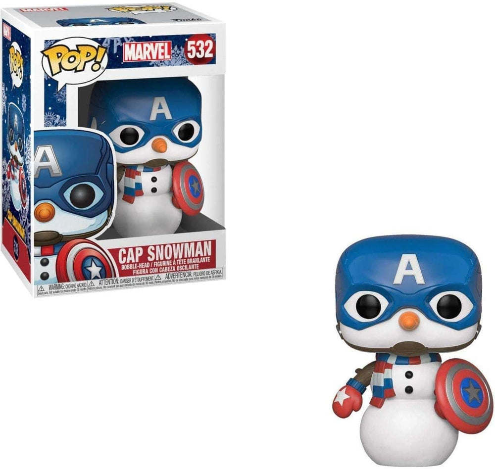 Funko Pop! Marvel: Holiday - Captain America Snowman Vinyl Figure FUNKO