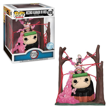 Pop! Deluxe: Demon Slayer - Nezuko Kamado in Web *Glow in The Dark* (BoxLunch Exclusive) FUNKO