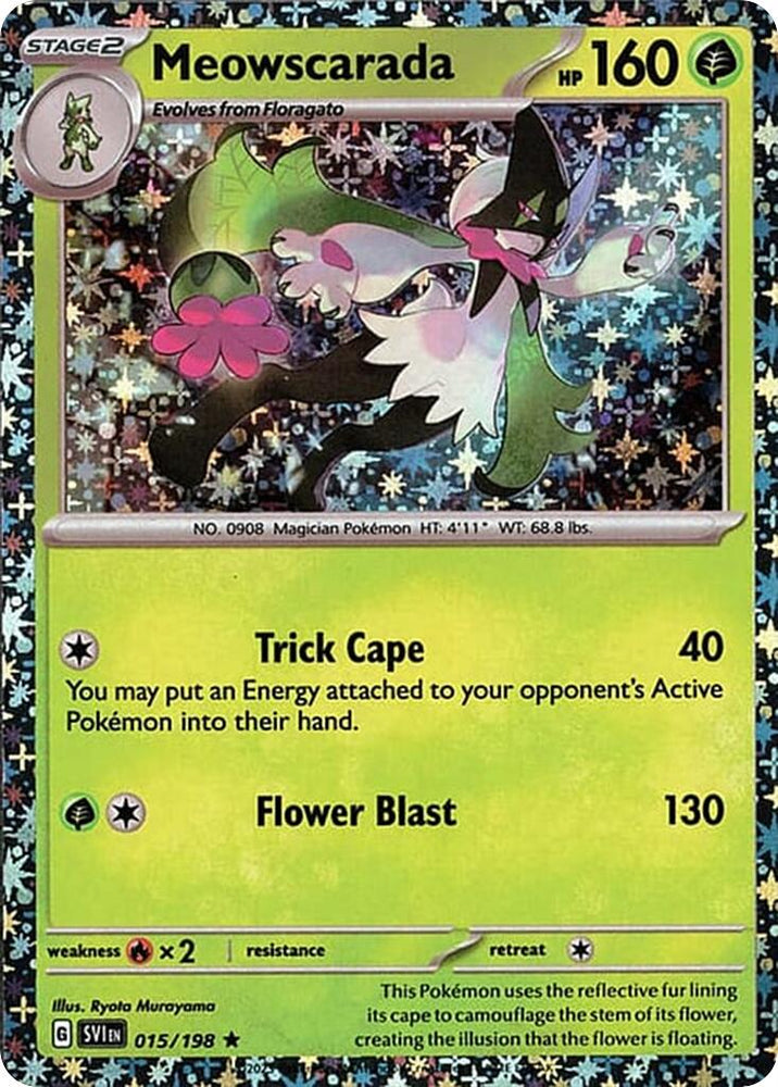 Meowscarada (015/198) (Sparkle Holo) [Miscellaneous Cards] Pokémon