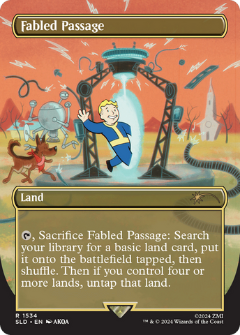 Fabled Passage (1534) (Rainbow Foil) [Secret Lair Drop Series] Magic: The Gathering