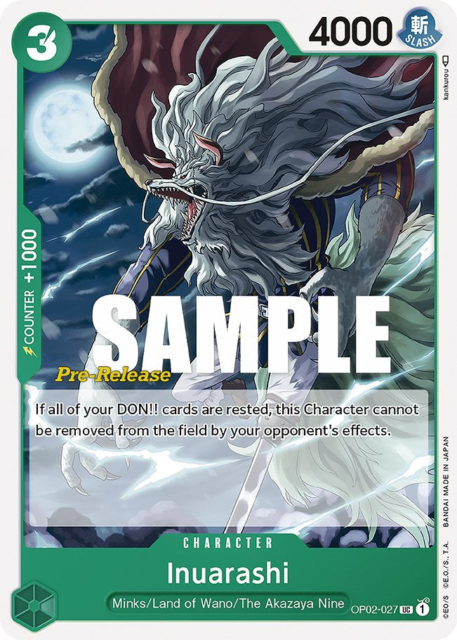 Inuarashi [Paramount War Pre-Release Cards] Bandai