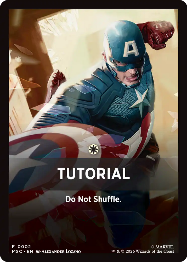 Tutorial Theme Card (0002) [Marvel Super Heroes Commander] Magic: The Gathering