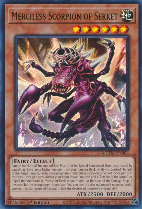 Merciless Scorpion of Serket [MZTM-EN002] Ultra Rare Yu-Gi-Oh!