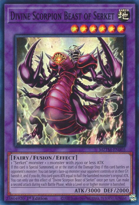 Divine Scorpion Beast of Serket [MZTM-EN005] Super Rare Yu-Gi-Oh!