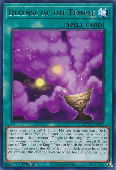 Defense of the Temple [MZTM-EN007] Rare Yu-Gi-Oh!