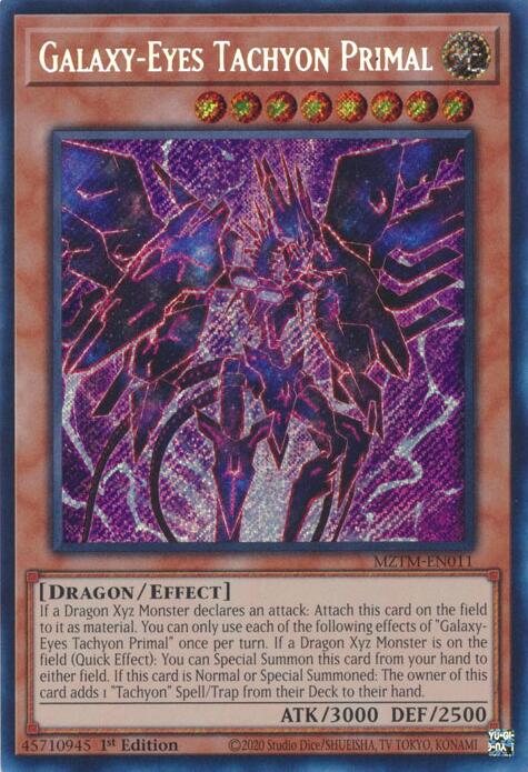 Galaxy-Eyes Tachyon Primal [MZTM-EN011] Secret Rare Yu-Gi-Oh!