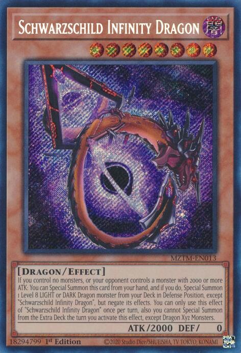 Schwarzschild Infinity Dragon [MZTM-EN013] Secret Rare Yu-Gi-Oh!
