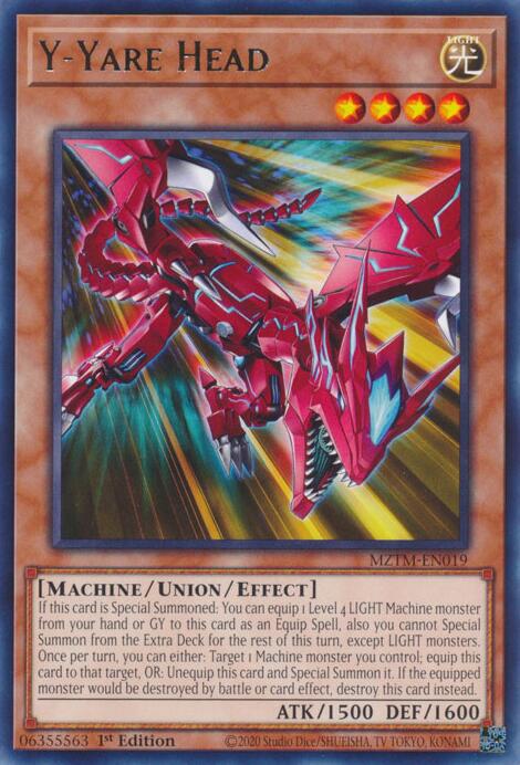 Y-Yare Head [MZTM-EN019] Rare Yu-Gi-Oh!