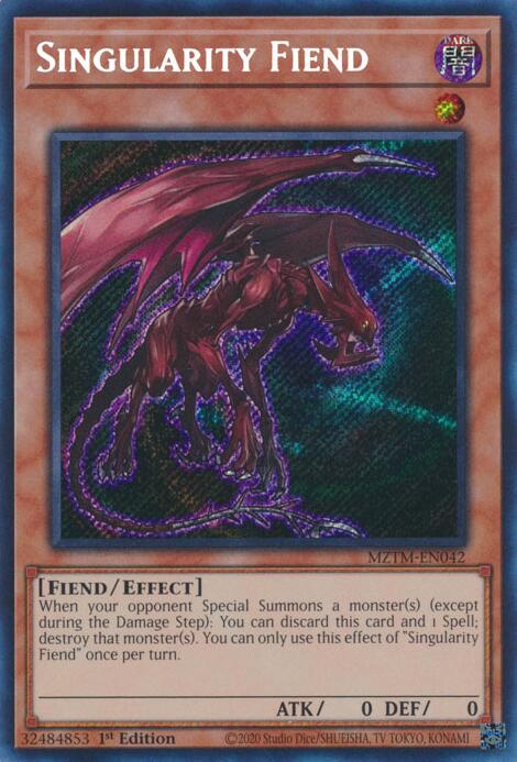 Singularity Fiend [MZTM-EN042] Secret Rare Yu-Gi-Oh!
