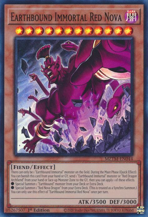 Earthbound Immortal Red Nova [MZTM-EN044] Super Rare Yu-Gi-Oh!