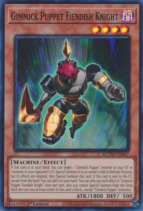 Gimmick Puppet Fiendish Knight [MZTM-EN047] Super Rare Yu-Gi-Oh!