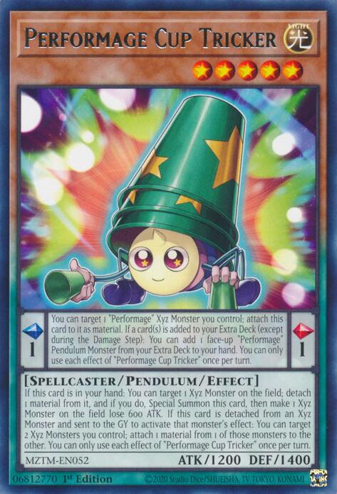 Performage Cup Tricker [MZTM-EN052] Rare Yu-Gi-Oh!