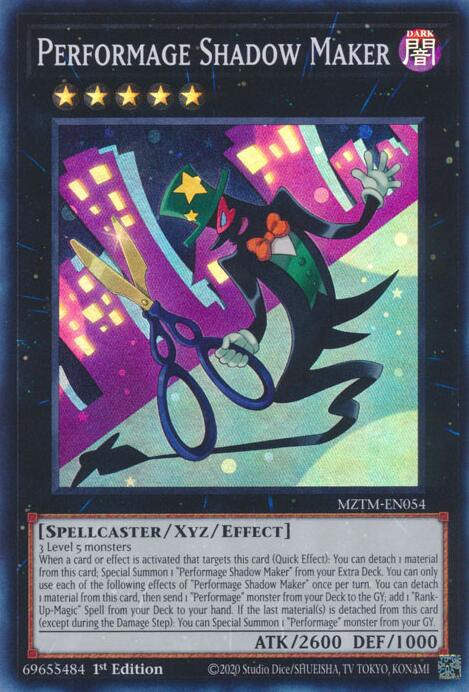 Performage Shadow Maker [MZTM-EN054] Super Rare Yu-Gi-Oh!