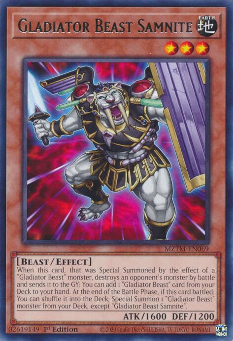 Gladiator Beast Samnite [MZTM-EN069] Rare Yu-Gi-Oh!