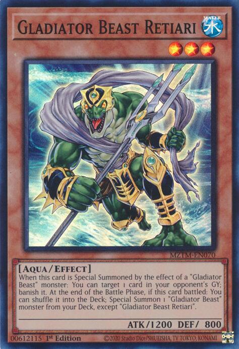 Gladiator Beast Retiari [MZTM-EN070] Super Rare Yu-Gi-Oh!